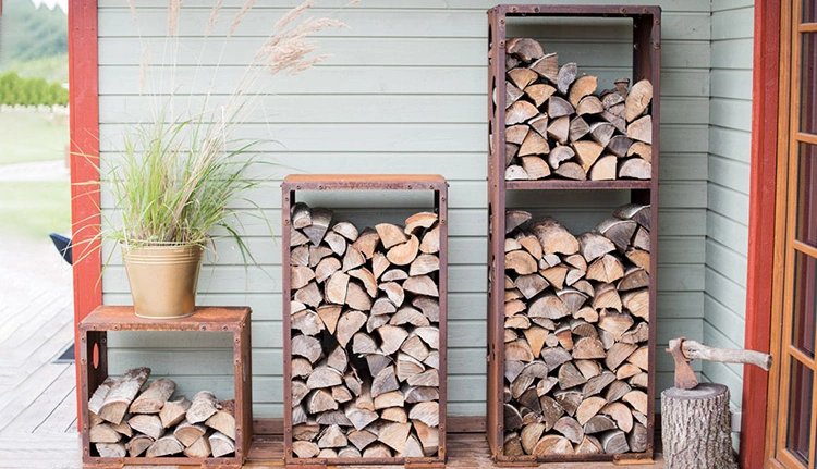 Outdoorwood Stacking Rack Wooden Firewood Storage Rack Indoor Firewood Storage Racks