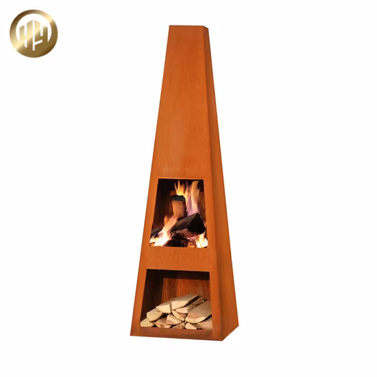 Corten Steel Simple Metal Heating Fire Pit Distincitve Modern Brazier