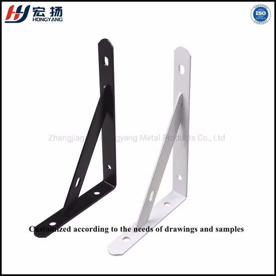 Custom Wall Plate Metal Shelf Fixed Angle Support Bracket
