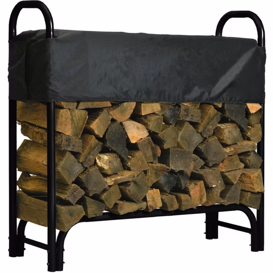 Firewood Rack Outdoor Fireplace Log Holder Firewood Rack Heavy Duty Firewood Rack