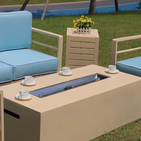 Outdoor Chat Set with Fire Table, 5