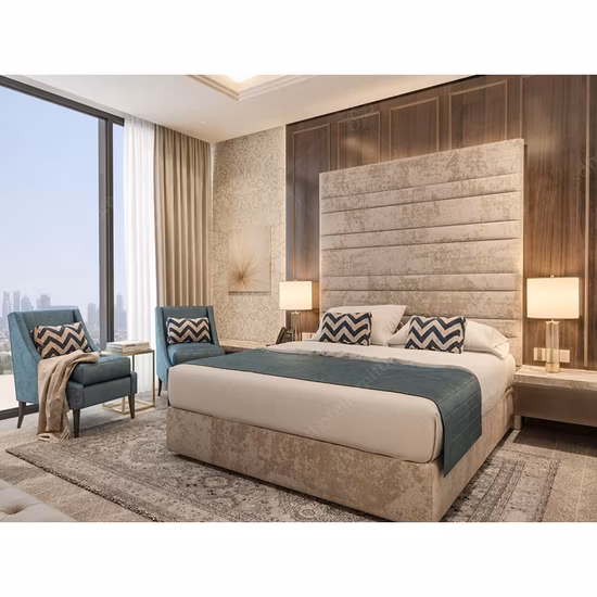 Luxury Hotel Interior Bedroom Furniture Chinese Factory Custom Made 5 Star Hotel Room Set Supplier