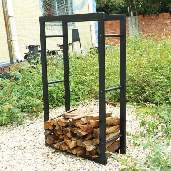 Heavy Duty Logs Stand Stacker Holder Firewood Rack